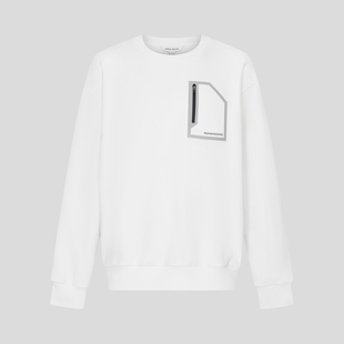 UR国内代购2025冬季男装休闲设计感拉链抓绒圆领卫衣UUN450005