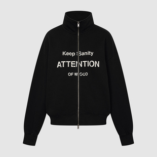 潮流立领做旧字母印花棉质外套UYV160004 女装 UR国内代购 2025冬季