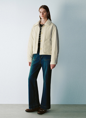 UR国内代购2025冬季女装时尚都市气质翻领短款羽绒外套UYU150033