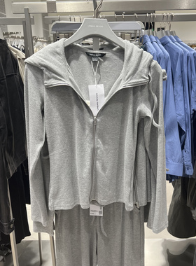 UR国内代购2025秋季女装潮流连帽抽绳假两件修身外套UWJ150111