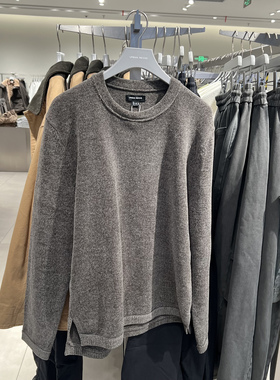 UR国内代购2025冬季男装流光风休闲简约圆领针织衫UML950041