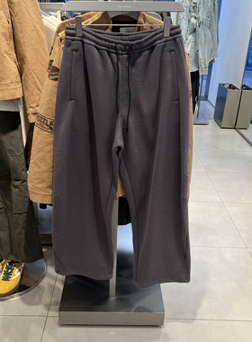 UR国内代购2026春季男装潮流松紧腰抽绳超宽松弯刀裤UUV650053