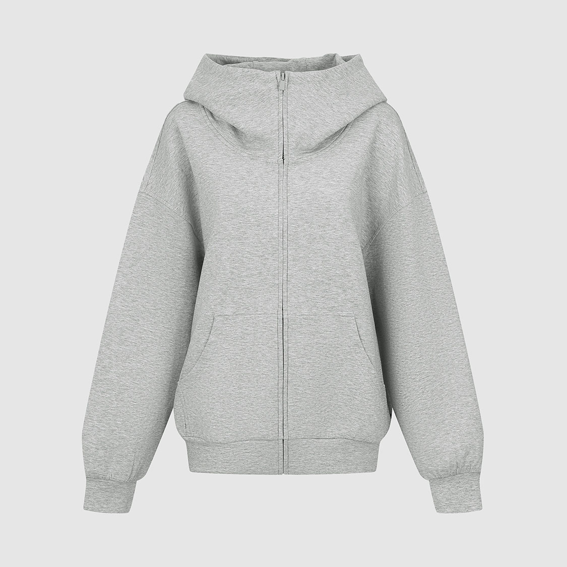 UR国内代购2025冬季女装休闲风简约纯色拉链连帽外套UYY150112