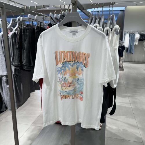 UR国内代购2026夏季女装休闲度假风复古做旧印花短袖T恤UYL460132