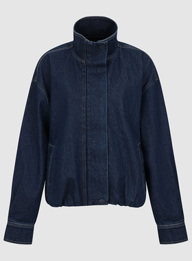 UR国内代购2026春季女装气质立领插袋超宽松牛仔外套UWM860107