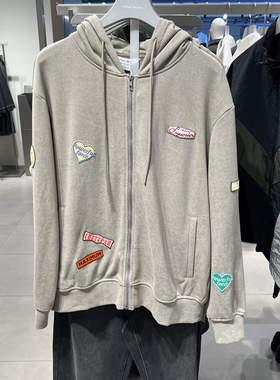 UR国内代购2025春季男装潮流美式休闲刺绣图案夹克外套UMV150017