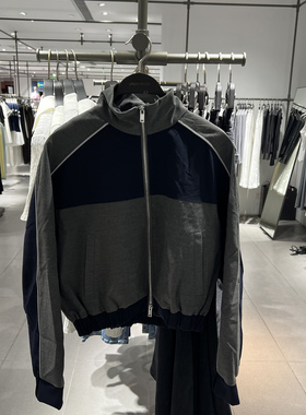 UR国内代购2025秋季时尚流光风运动撞色拼接短款外套UYL150124