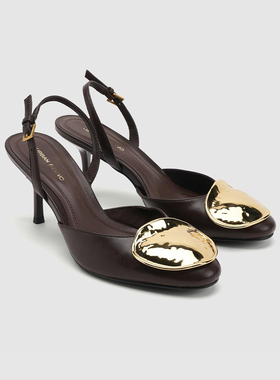 UR国内代购2026春季新款女士气质时髦金属装饰圆头空鞋UAWS60006