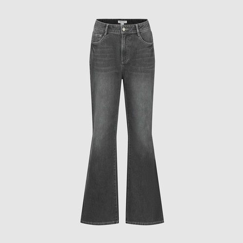 UR国内代购2025冬季女装休闲潮流做旧水洗喇叭休闲长裤UYV850193