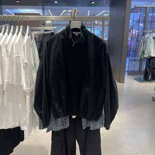 UR国内代购2025冬季男装时尚潮流休闲拉链立领夹克外套UUY150008