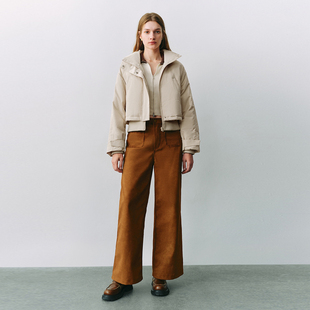 UR国内代购2025冬季女装休闲机能立领假两件羽绒外套UYY150036