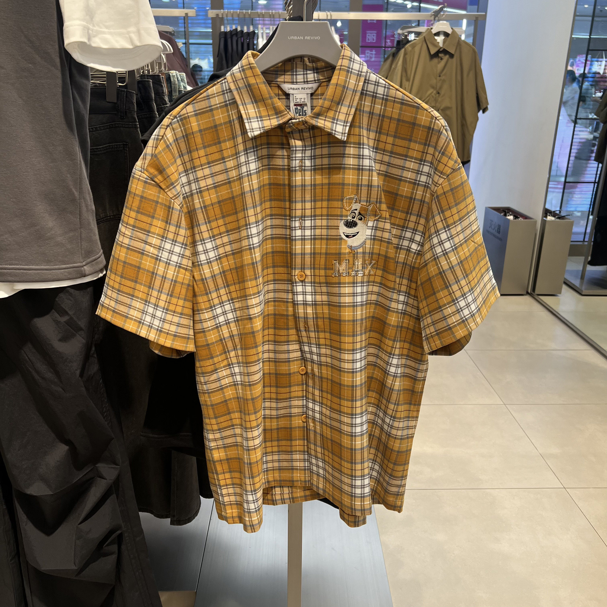 UR国内代购2026夏季男装休闲气质大气潮流短袖开襟衬衫UUV260039