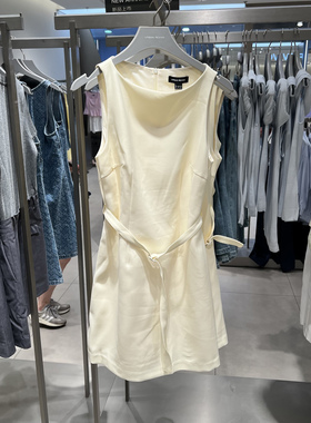 UR国内代购2025夏季女装欧若风气质腰带饰无袖连衣裙UWU750003