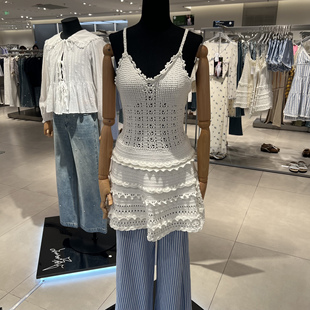 UR国内代购2025春季女钟楚曦同款镂空肌理感针织连衣裙UYL950050