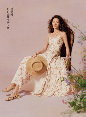 UR国内代购2025夏季女士钟楚曦同款时尚潮流露趾凉鞋UAWS50111