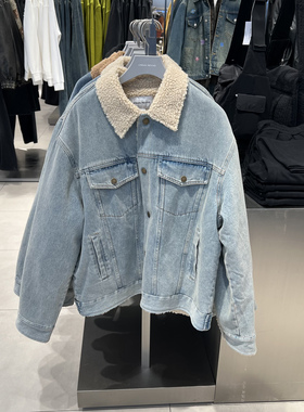 UR国内代购2025冬季男休闲撞色牛仔外套UUY850030/850031/850029