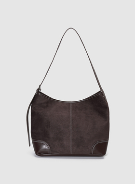 UR国内代购2025秋季女士日常百搭绒布复古单肩斜挎包UAWB50256