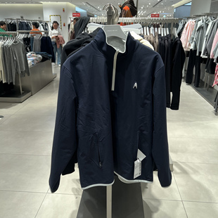 UR国内代购2026春季男装潮流运动立领半开襟双面穿卫衣UUN460002