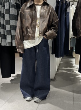 UR国内代购2026春季女装休闲复古做旧趣味标签短款外套UYL160008