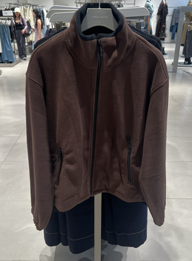 UR国内代购2025冬季女装琥珀流光风休闲立领超宽松外套UYL150155