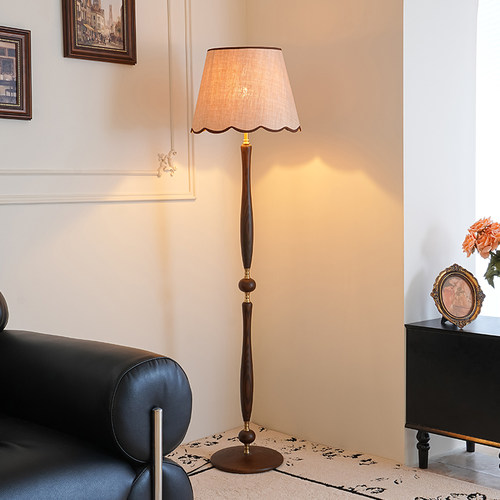 视冠法式复古落地灯客厅沙发旁高级感美式卧室床头中古立式氛围灯