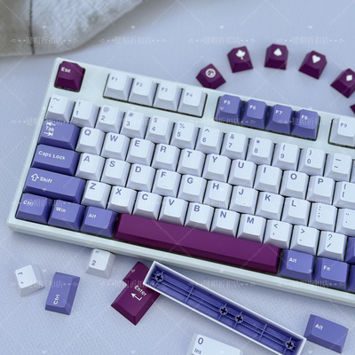 GMK Tuzi keycaps大叶兔子键帽原厂Cherry高度ABS材质163键小全套