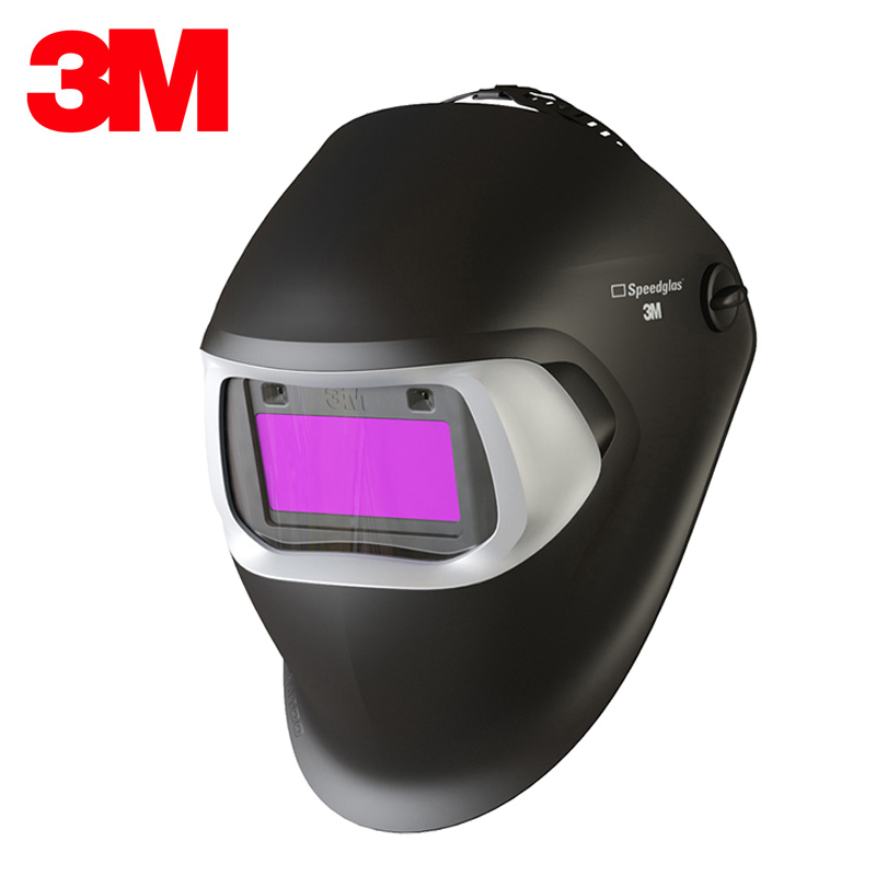 3M100V自动变光焊接面罩电焊防护面具焊工焊帽氩弧焊面屏焊烧头盔
