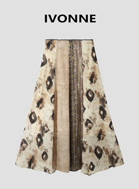 IVONNE｜2025春夏新品 中古气质休闲百搭半身裙