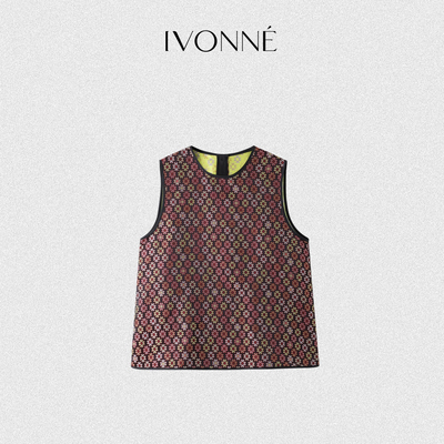 IVONNE｜天纹之样 非遗壮锦 2025新品 100桑蚕丝 国风马甲背心