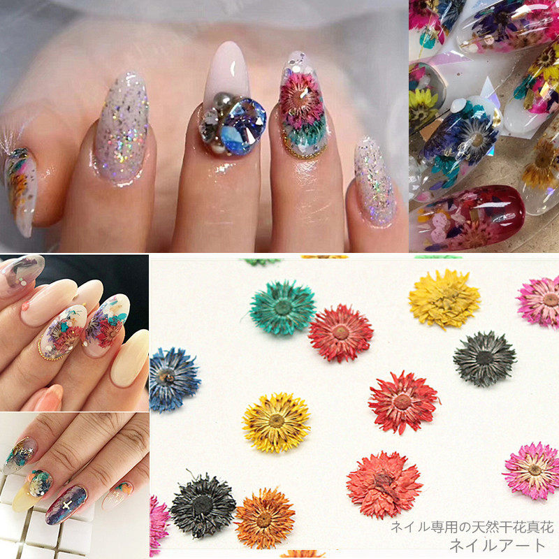小雏菊装饰品迷你日式花瓣美甲图片