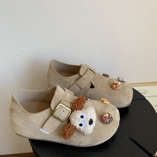 可爱卡通小狗勃肯鞋女