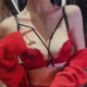 新爆款 本命年结婚新娘红色内衣女美背小胸罩上托 性感蕾丝文胸套装