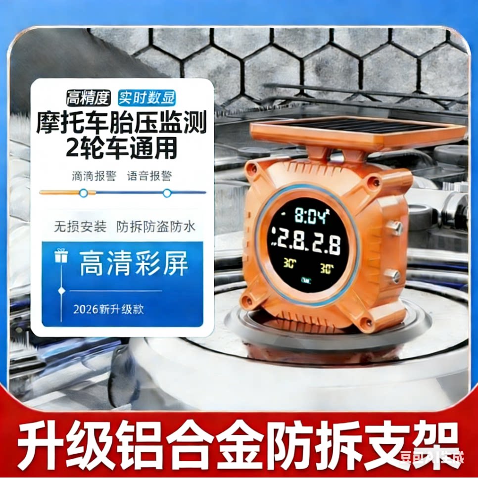 摩托车胎压外置精准实时监测