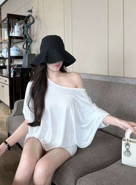 休闲慵懒风T恤春夏季薄款防晒衫