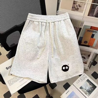 夏季新款美式重磅休闲短裤男女运动短裤五分裤宽松百搭卫裤子