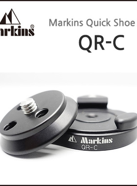 韩国Markins脚印云台 微单相机补光灯麦克风 圆形轻便型 快装板夹