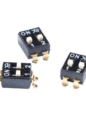 DSIC02LSGET 2.54mm间距2位高推贴片拨动编码开关