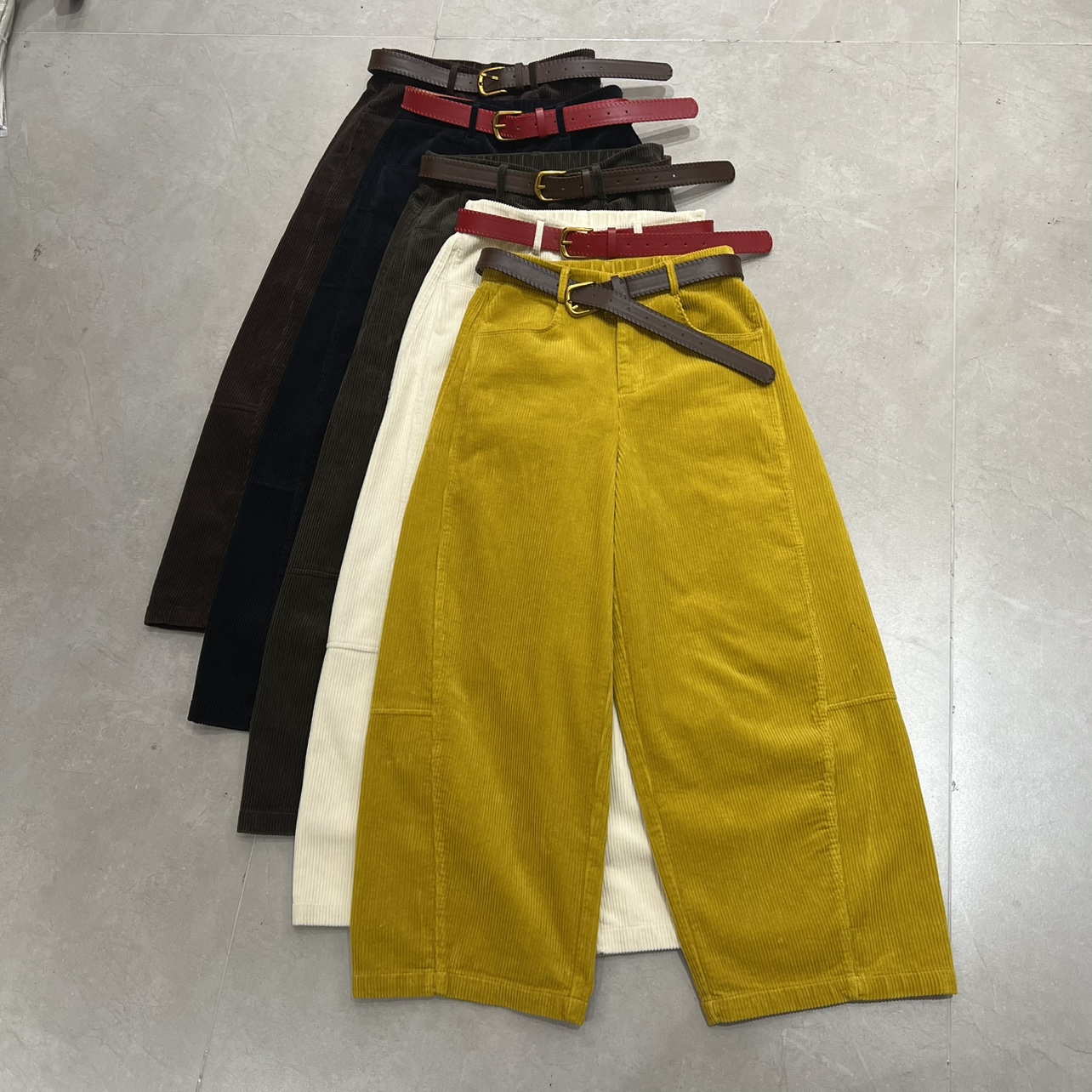 欧货女装2025秋季新款时尚弯刀裤