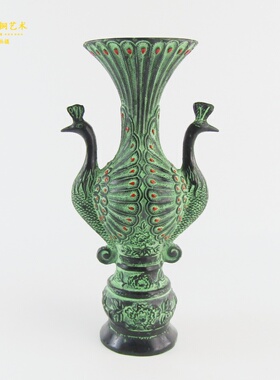 花瓶风水摆件仿古青铜器包邮