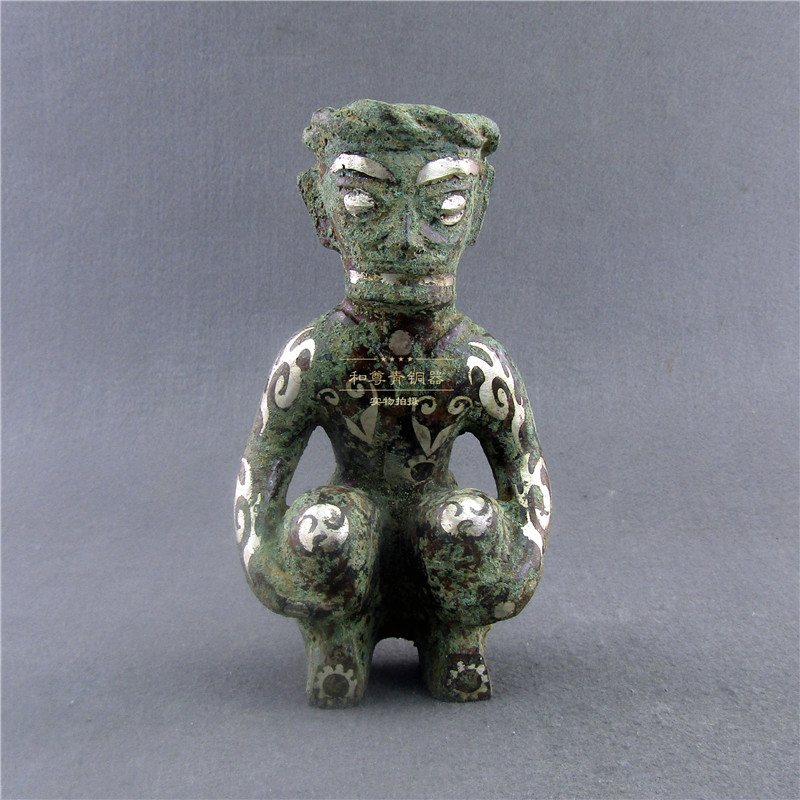 错银佣仿古青铜器家居摆件古典艺术摆设大堂装修工艺品艺术礼品