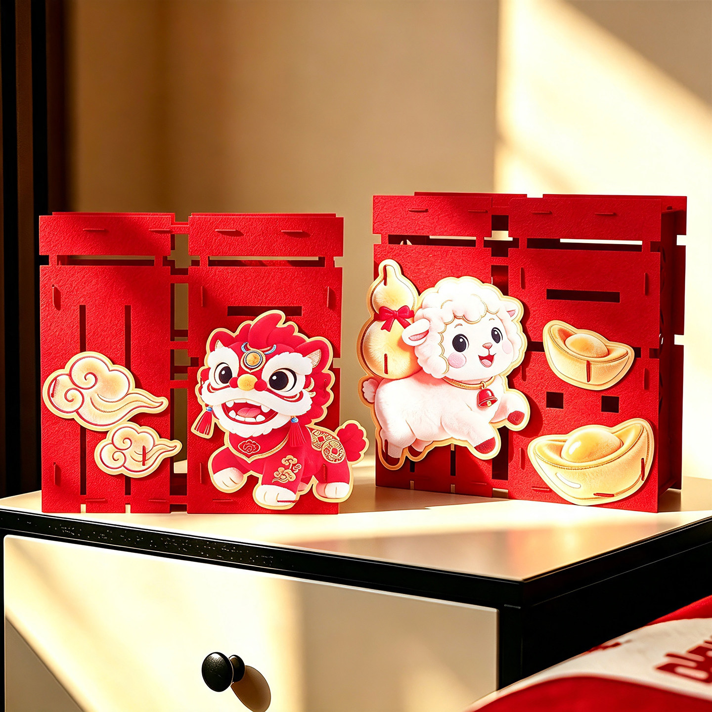 新年立体福字摆件2027羊年装饰品图片