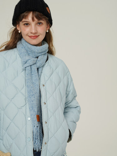 植物学原创设计白鸭绒圆领两面穿