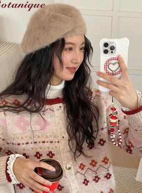 【现货】Botanique植物学 董生活·桃花朵朵 羊毛马海毛开衫/围巾