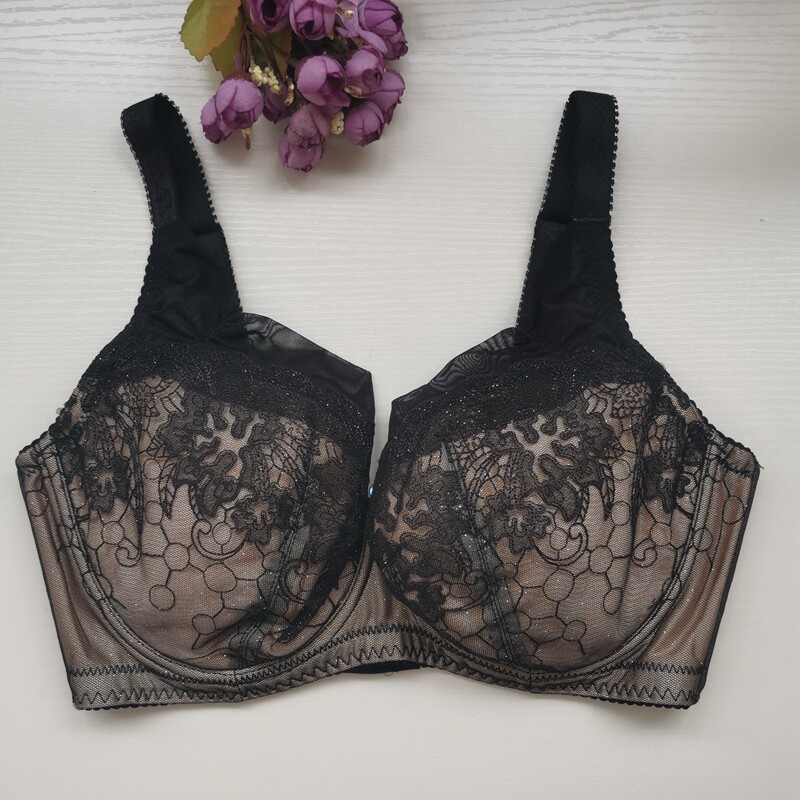 包邮吉*e606907薄款大码文胸调整大胸显小全罩杯内衣75c75e80d80e
