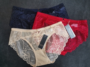 1905 内裤 蕾丝性感透气 女士三角裤 低腰 变身女王