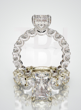 18K金雷迪恩主石食指戒可定制