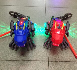 元 宵节中秋灯笼儿童玩具男电动卡通逼真喷雾恐龙发光发声万向行走