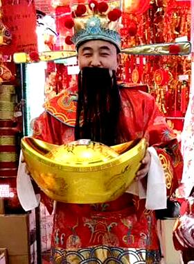 新年装饰仿真风水摆件商场大元宝