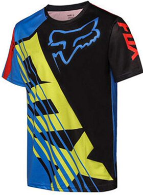 2022热销FOX速降服透气速干骑行服山地自行车越野摩托车夏短袖T恤