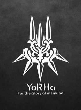 尼尔机械纪元游戏2B小姐姐A2贴纸Yorha尤尔哈寄叶部队logo痛车贴